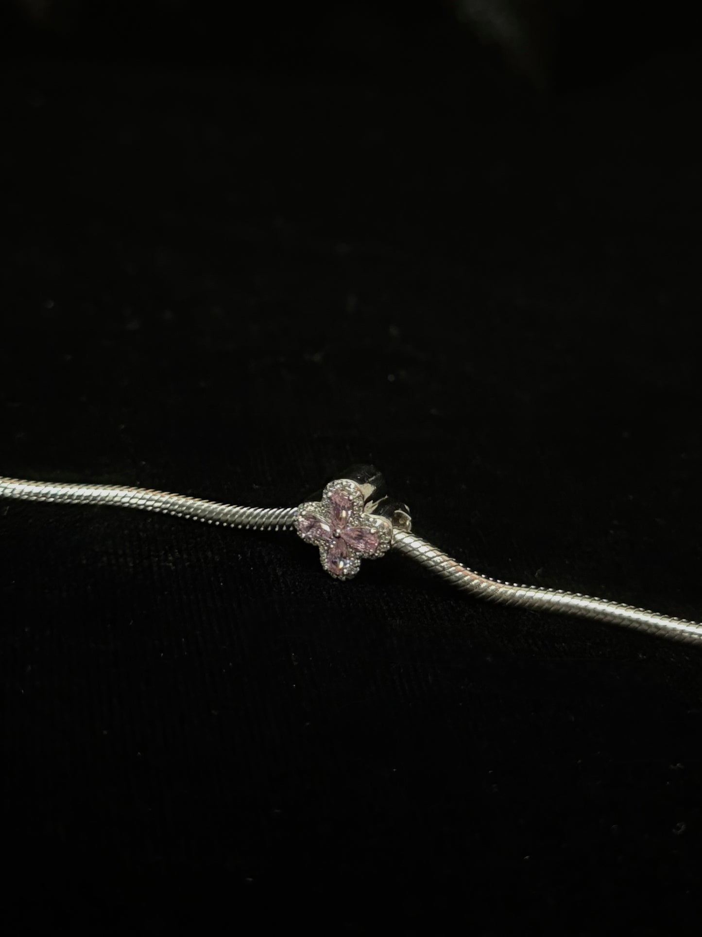 Charm Trébol Rosa