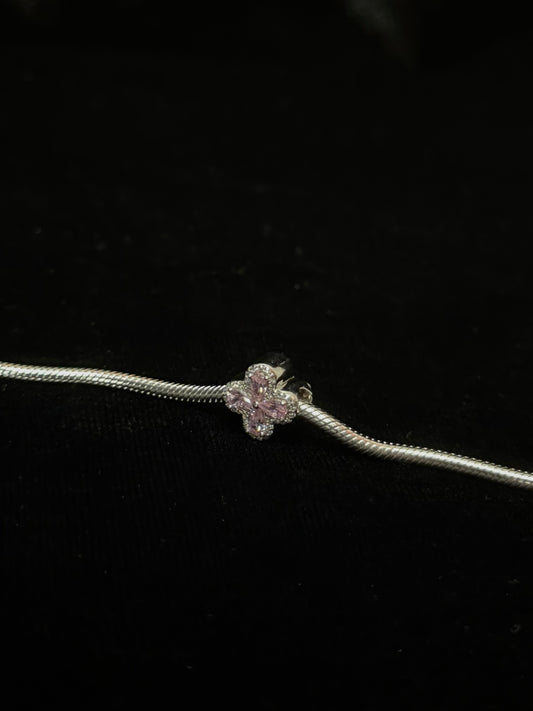 Charm Trébol Rosa