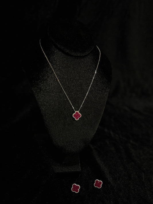 Conjunto T/Van Cleef Rubí