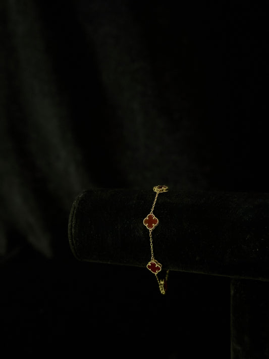 Pulso Tejido T/Van Cleef Oro 10K